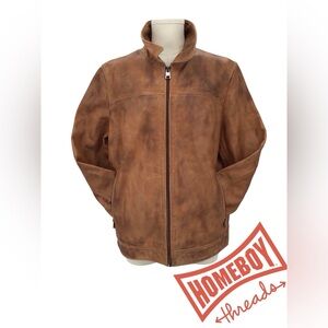 Danier Brown Lightweight Suede Shirt Jacket Size Large